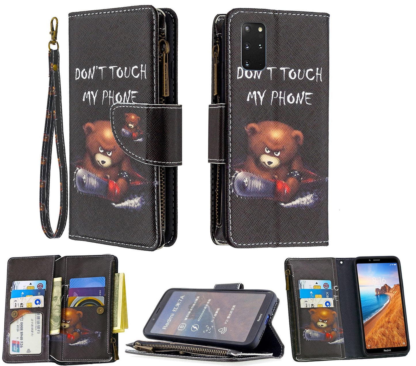 Samsung Galaxy S20 Plus Case Wallet Cover Black