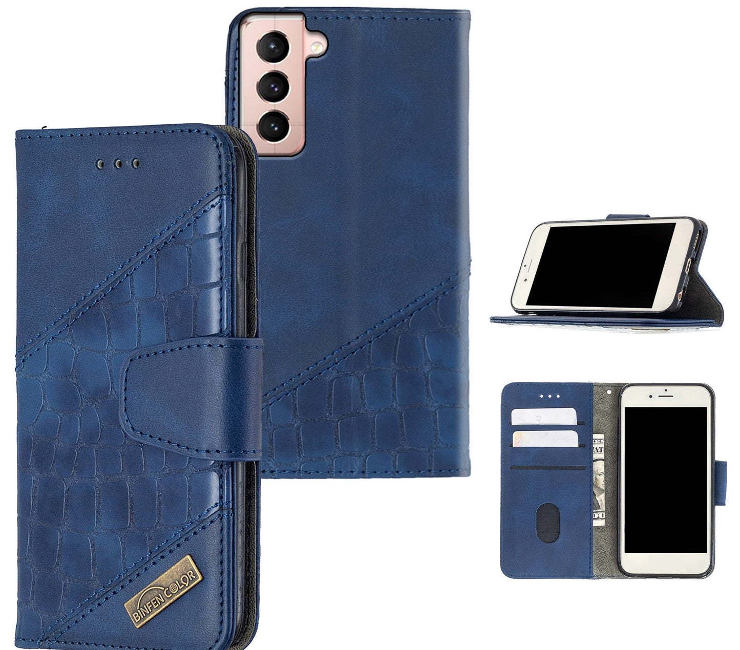 Samsung Galaxy S23 Plus Case Wallet Cover Blue