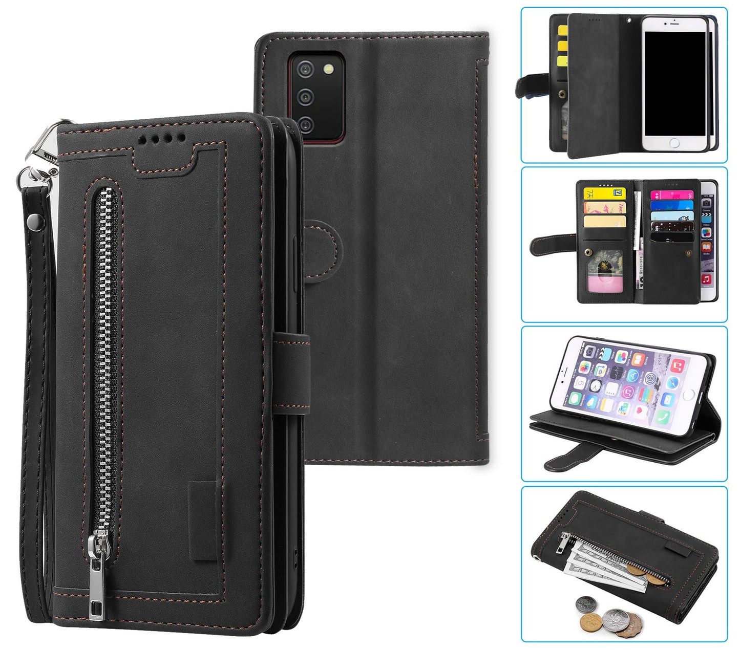 Samsung Galaxy A34 5G Case Wallet Cover Black