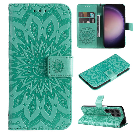 Samsung Galaxy S24 Case Wallet Cover Green