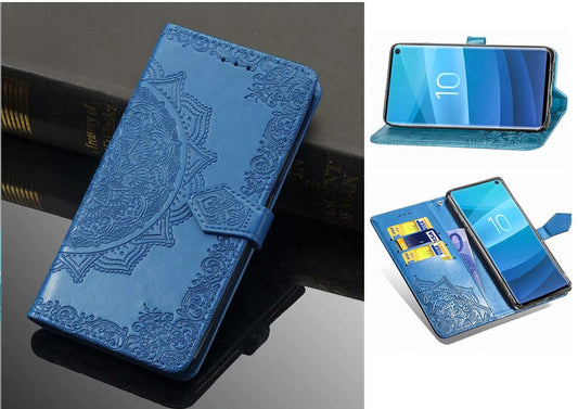 Samsung Galaxy S24 Case Wallet Cover Blue