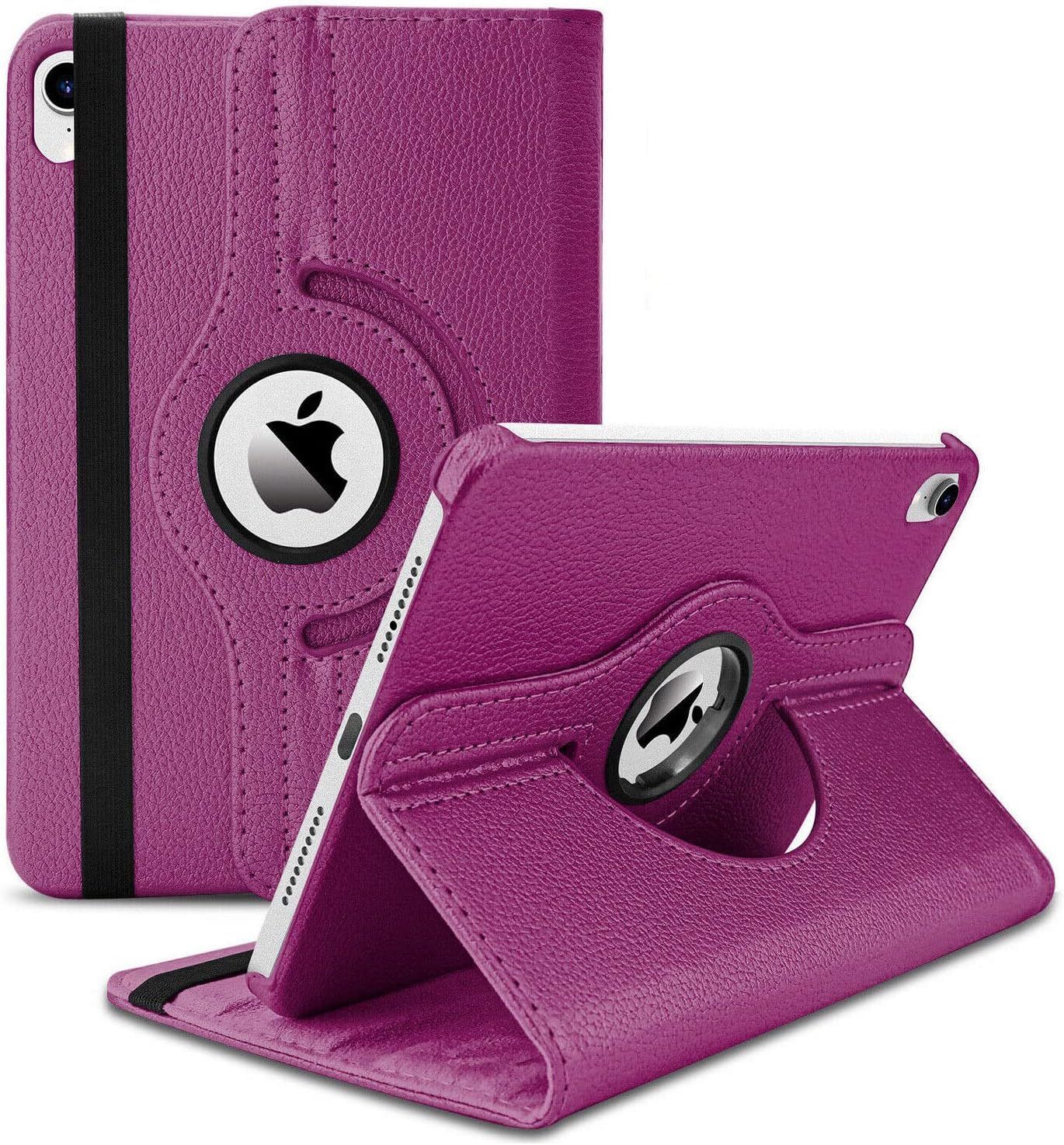 For Apple iPad 9th Gen 10.2 2021 360 Degree Purple Flip PU Leather Smart Case Cover