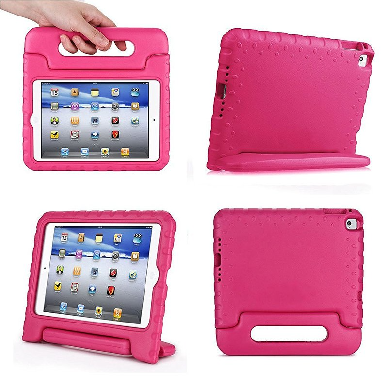 For Apple iPad 9th Gen 10.2 2021 Kids Stand Case Cover Hot Pink