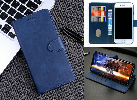 Samsung Galaxy S25 Case Wallet Cover Blue