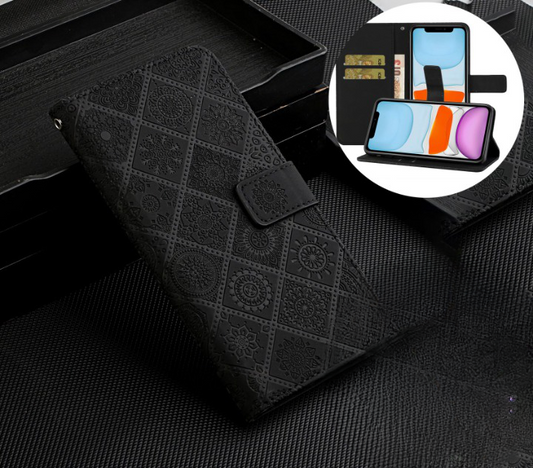 Samsung Galaxy S24 Ultra Case Wallet Cover Black
