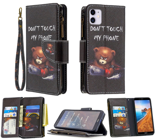 iPhone 12 Pro Case Wallet Cover Black