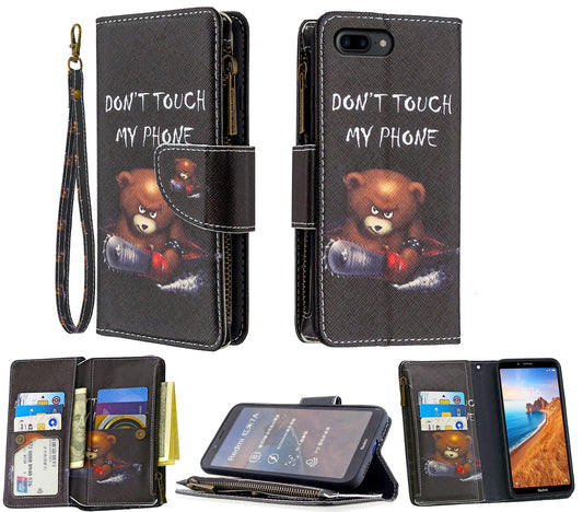 iPhone 7 Plus Case Wallet Cover Black