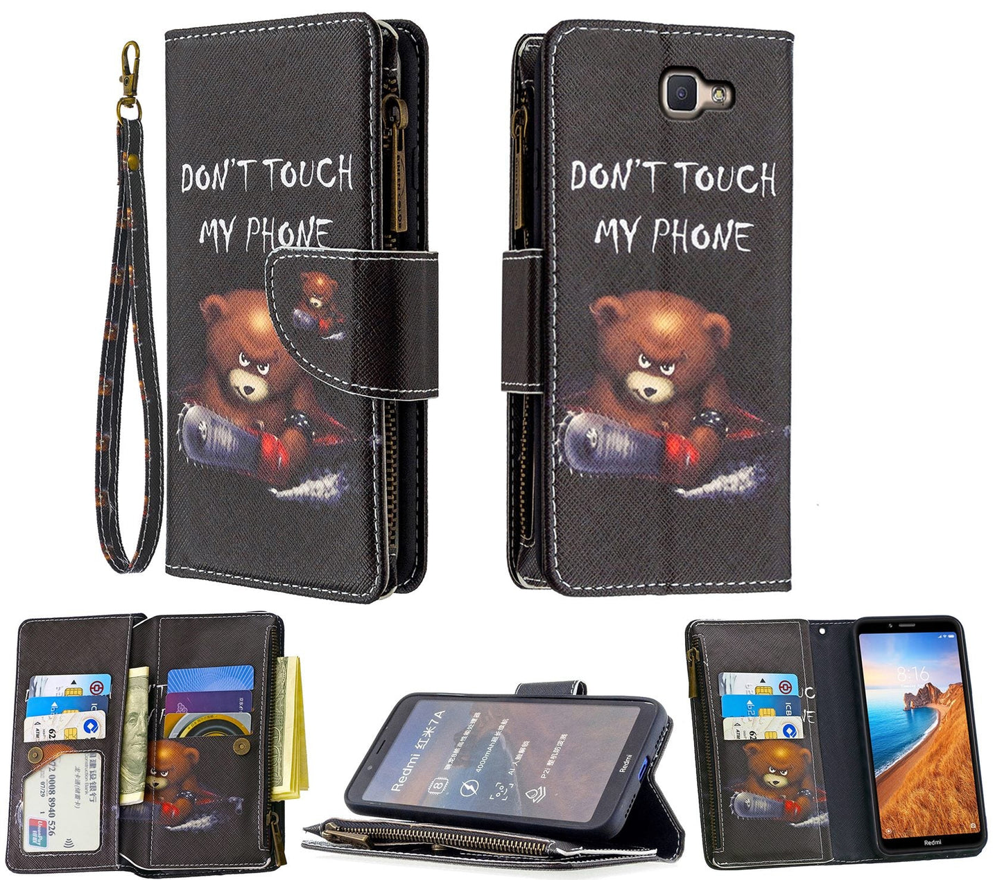 Samsung Galaxy XCover 4 Case Wallet Cover Black