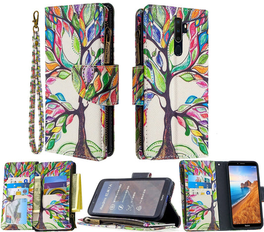 Oppo A9 Case Wallet Cover Green