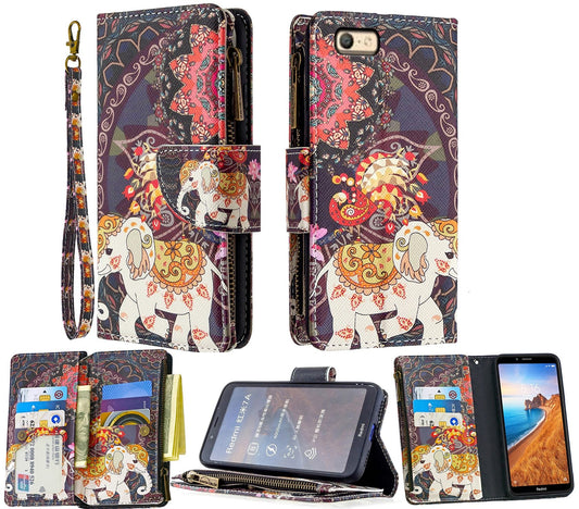 Oppo A57 Case Wallet Cover Elephant
