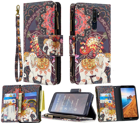 Oppo A9 Case Wallet Cover Elephant