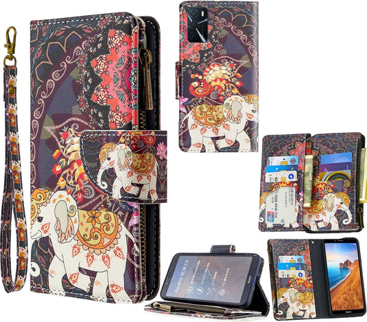Oppo A16S Case Wallet Cover Elephant