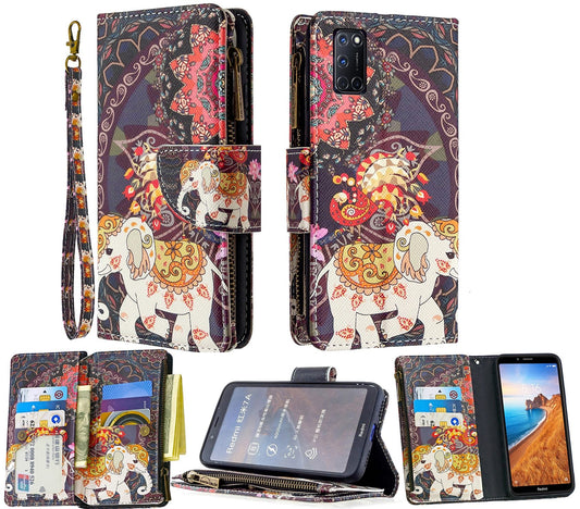 Oppo A72 Case Wallet Cover Elephant