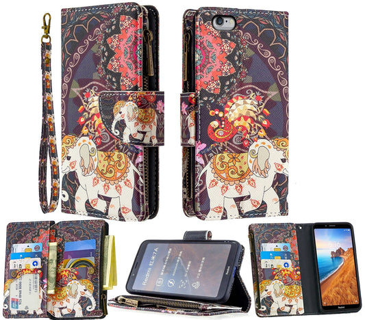 iPhone 6 Case Wallet Cover Elephant