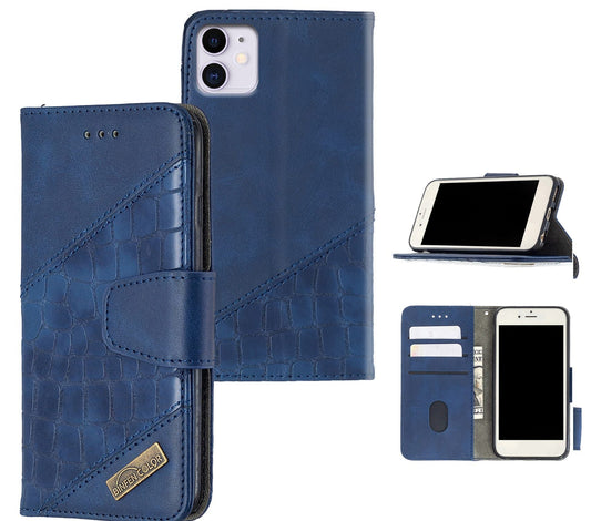 iPhone 12 Case Wallet Cover Blue