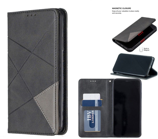 Huawei P20 Case Wallet Cover Gray