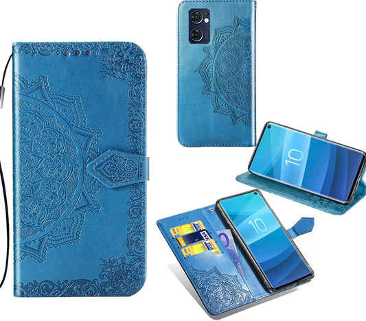 Oppo X5 Lite Case Wallet Cover Blue