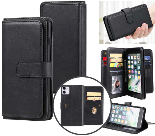 iPhone 12 Pro Case Wallet Cover Black