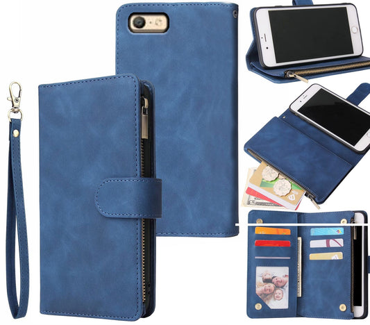 Oppo A57 Case Wallet Cover Blue