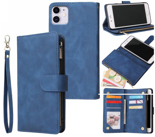 iPhone 12 Pro Case Wallet Cover Blue