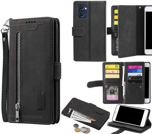 Oppo X5 Lite Case Wallet Cover Black
