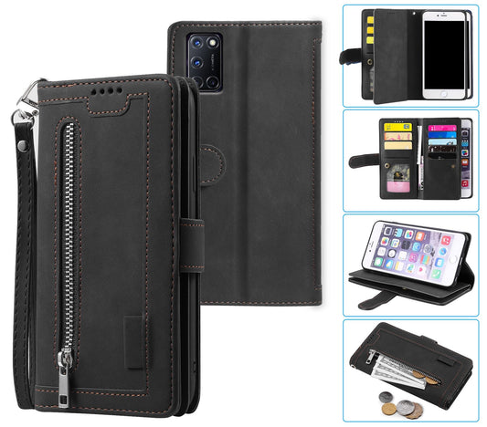 Oppo A72 Case Wallet Cover Black