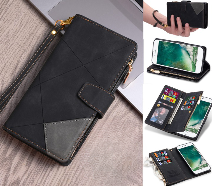Huawei P30 Case Wallet Cover Black