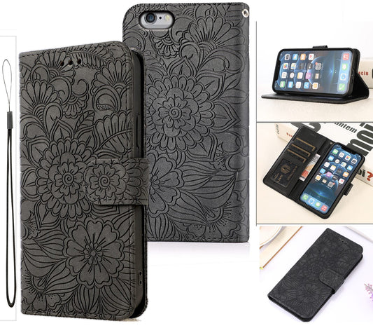 iPhone 7 Case Wallet Cover Gray