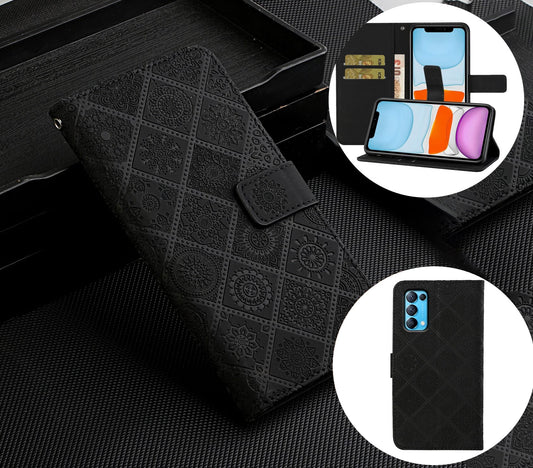 Oppo Find X3 Lite Case Wallet Cover Black