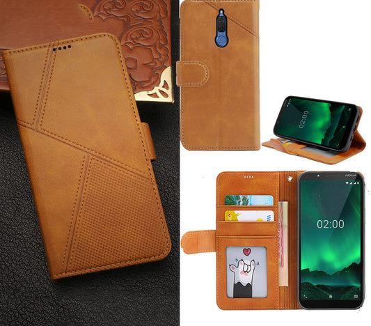 Huawei Nova 2i Case Wallet Cover Orange Yellow