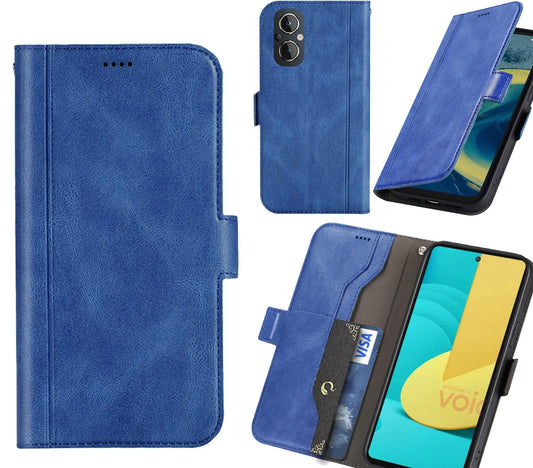 Oppo Reno 8 Lite Case Wallet Cover Blue