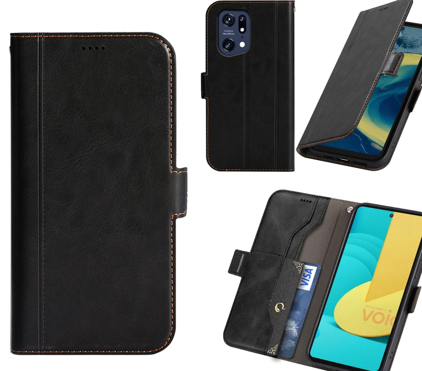 Oppo X5 Case Wallet Cover Blue