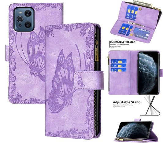 Oppo Find X3 Pro Case Wallet Cover Purple