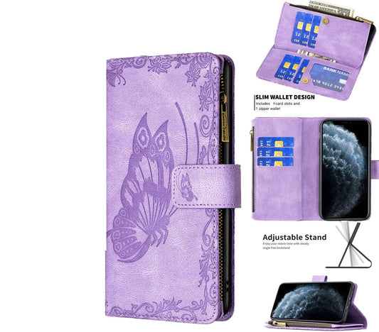 Huawei P30 Pro Case Wallet Cover Purple