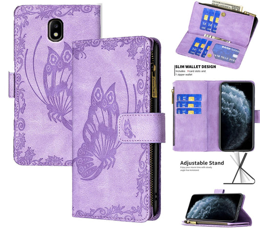 Samsung Galaxy J5 Pro Case Wallet Cover Purple