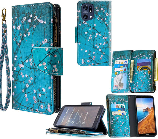 Oppo X5 Case Wallet Cover Blossom Green