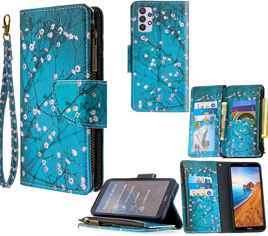 Samsung Galaxy A32 Case 5G Wallet Cover Blossom Green
