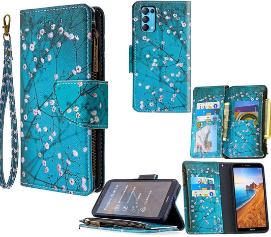Oppo Find X3 Lite Case Wallet Cover Blossom Green