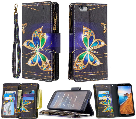 iPhone 6 Case Wallet Cover Black