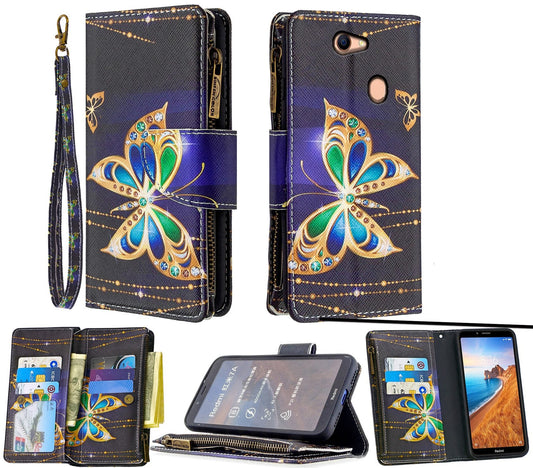 Oppo A73 Case Wallet Cover Black